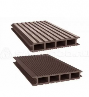 Террасная доска из ДПК Savewood Ulmus широкий вельвет терракот