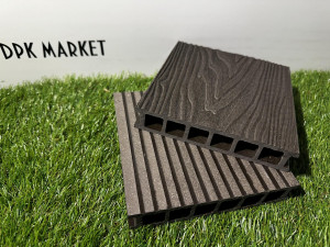 Террасная доска из ДПК Polywood Duo 3-D Венге 