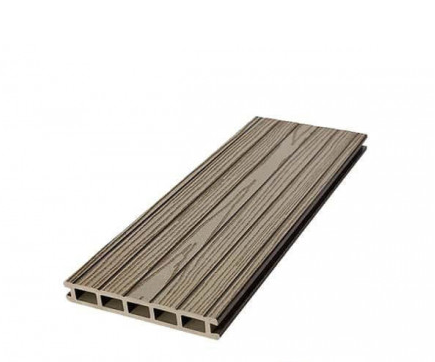 Террасная доска из ДПК Dortmax FOLK PLUS Серый