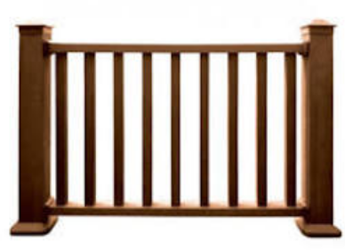 Ограждение из ДПК MultiDeck Махагон